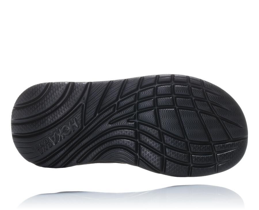 Hoka Australia One One ORA Recovery Flip - Womens Sandals Black - DXBQJ-7631